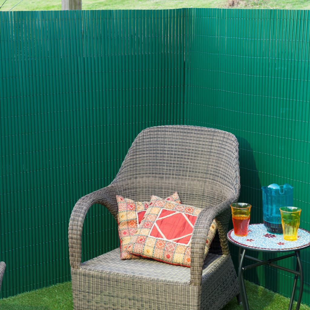 Nature Dubbelzijdige Schuttingmat, PVC, 1 x 3 m, Groen