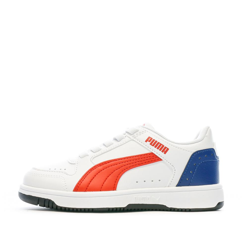 Puma Baskets Bleu/Blanc/Rouge Garçon Puma Reb Joy