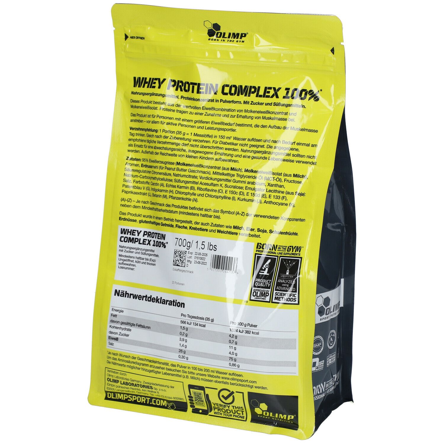 OLIMP® Whey Protein Complex 100 % Eiskaffee
