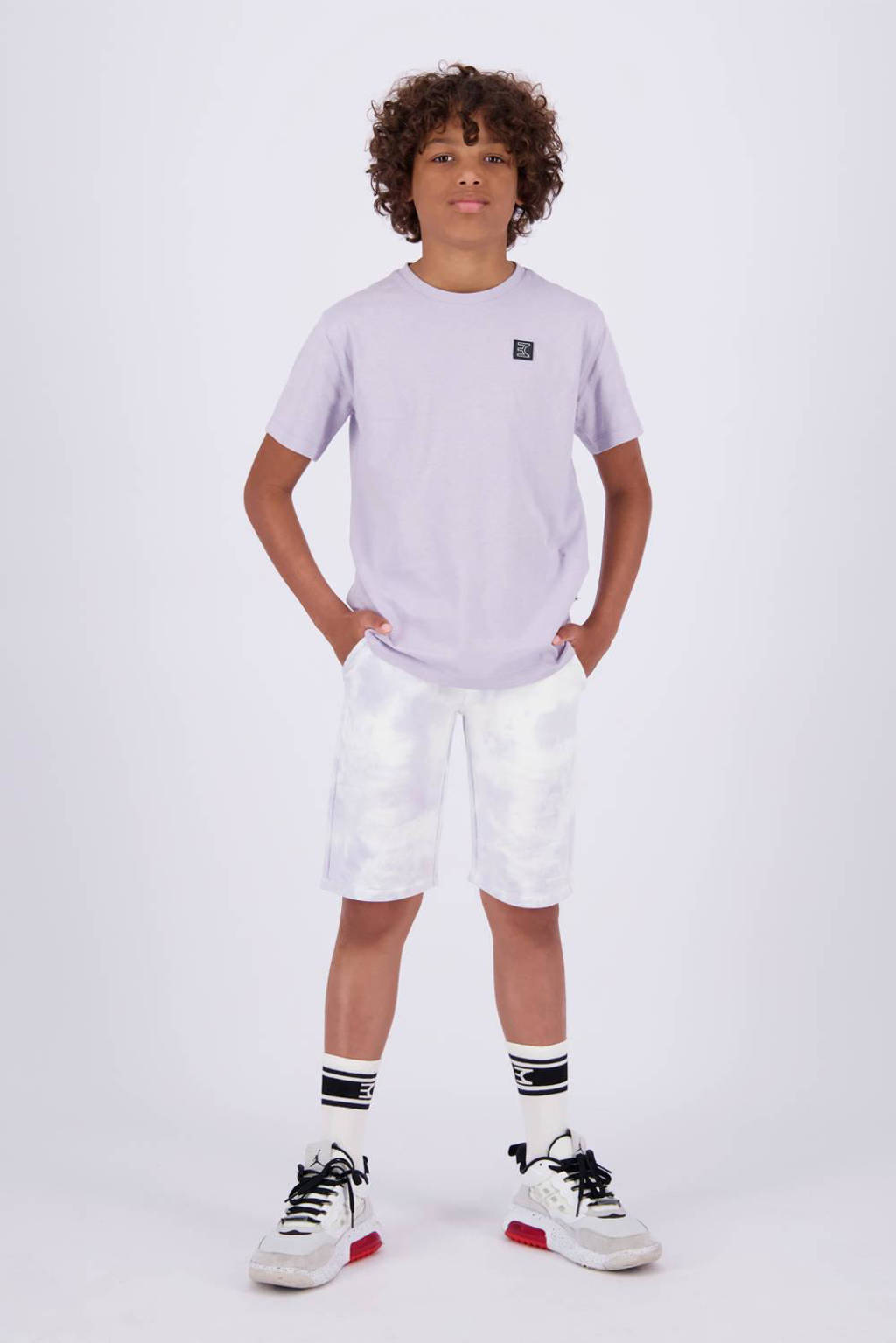 Vingino tie-dye short paars/wit