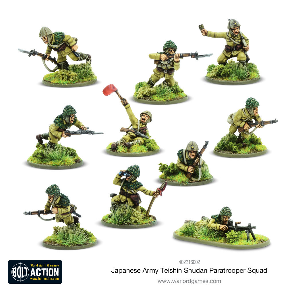 Bolt Action - Japanese - Teishin Shudan Paratrooper Squad
