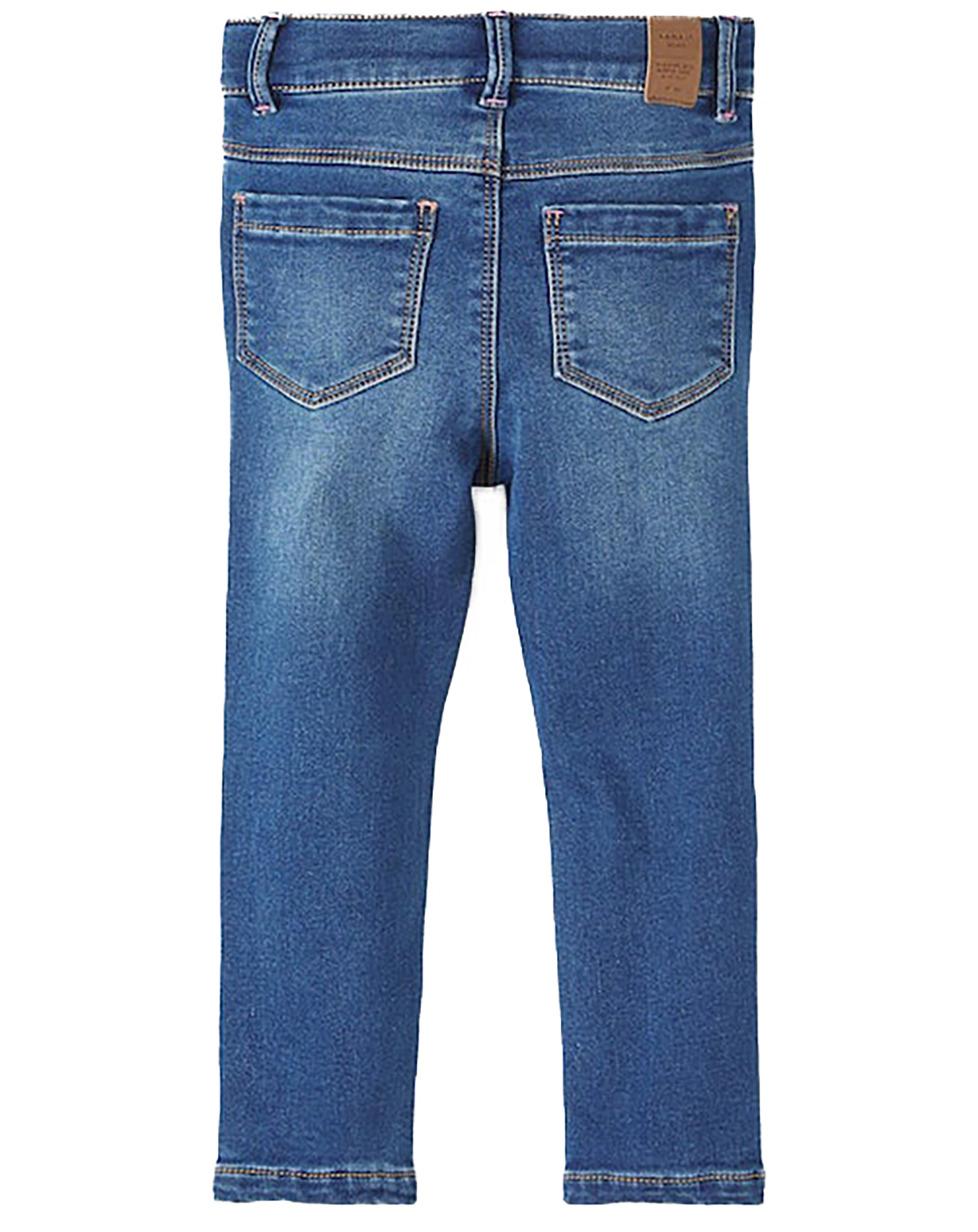 Jeans NMFSALLI SLIM FLEECE in dark blue denim