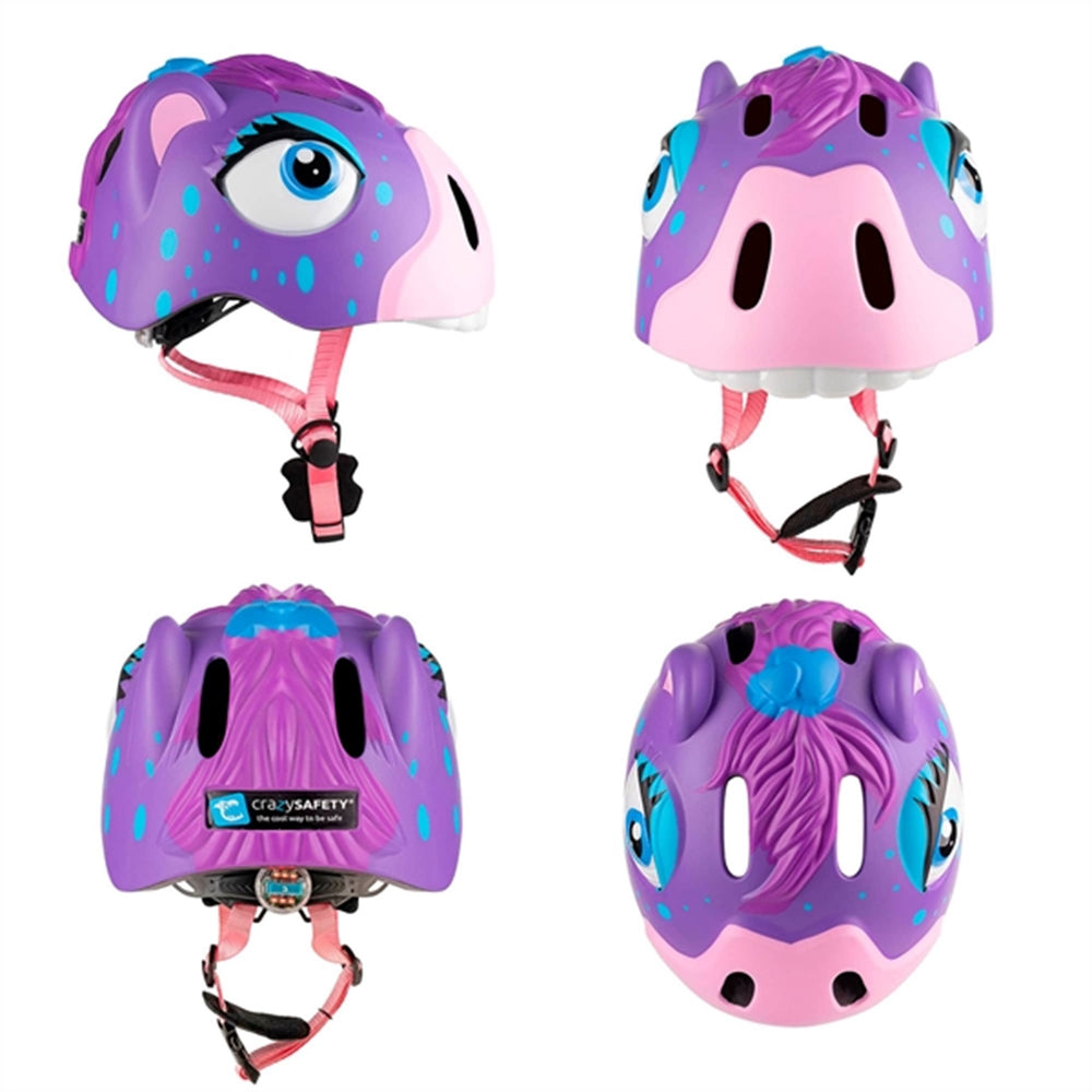 Køb Crazy Safety Hest Cykelhjelm Purple