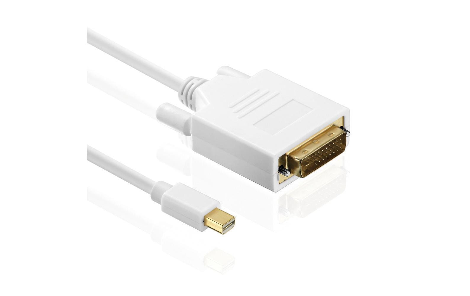 Kabel Mini-DisplayPort - DVI-D, 2 mMini-DisplayPort- zu DVI-Kabel, weiss