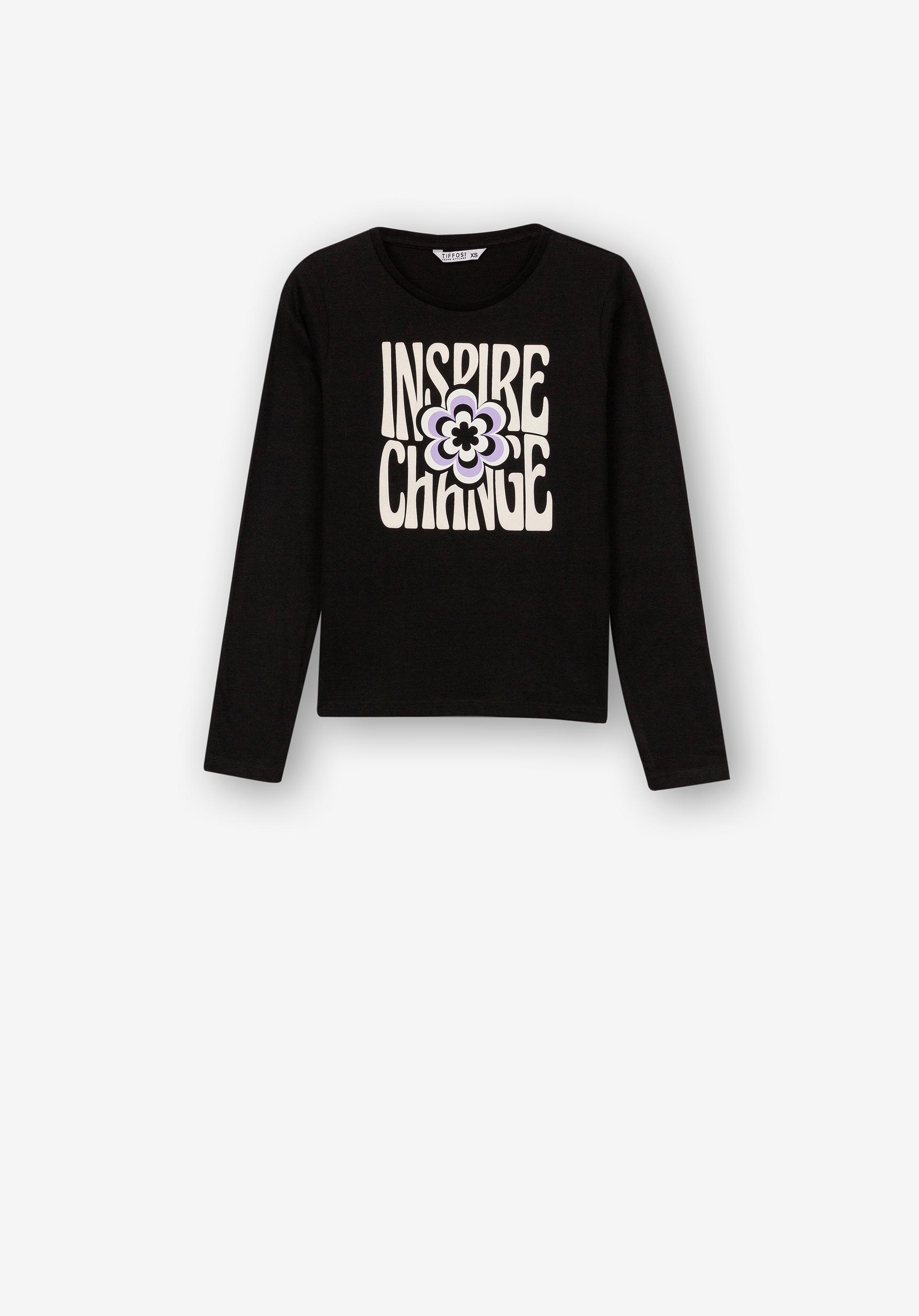 T-shirt Estampado Frontal com Relevo