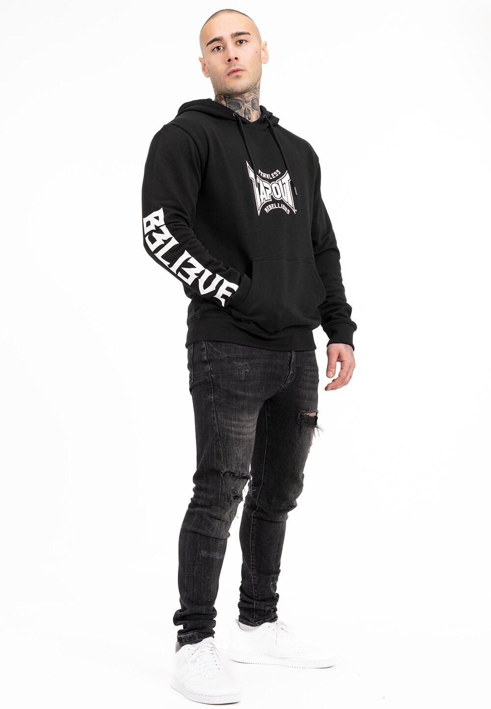Tapout Herren Kapuzensweatshirt normale Passform B3LI3VE HOODIE