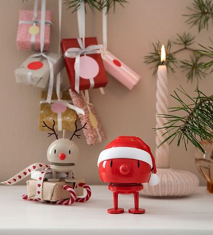 Hoptimist Medium Santa Bumble - 10 cm - Rot