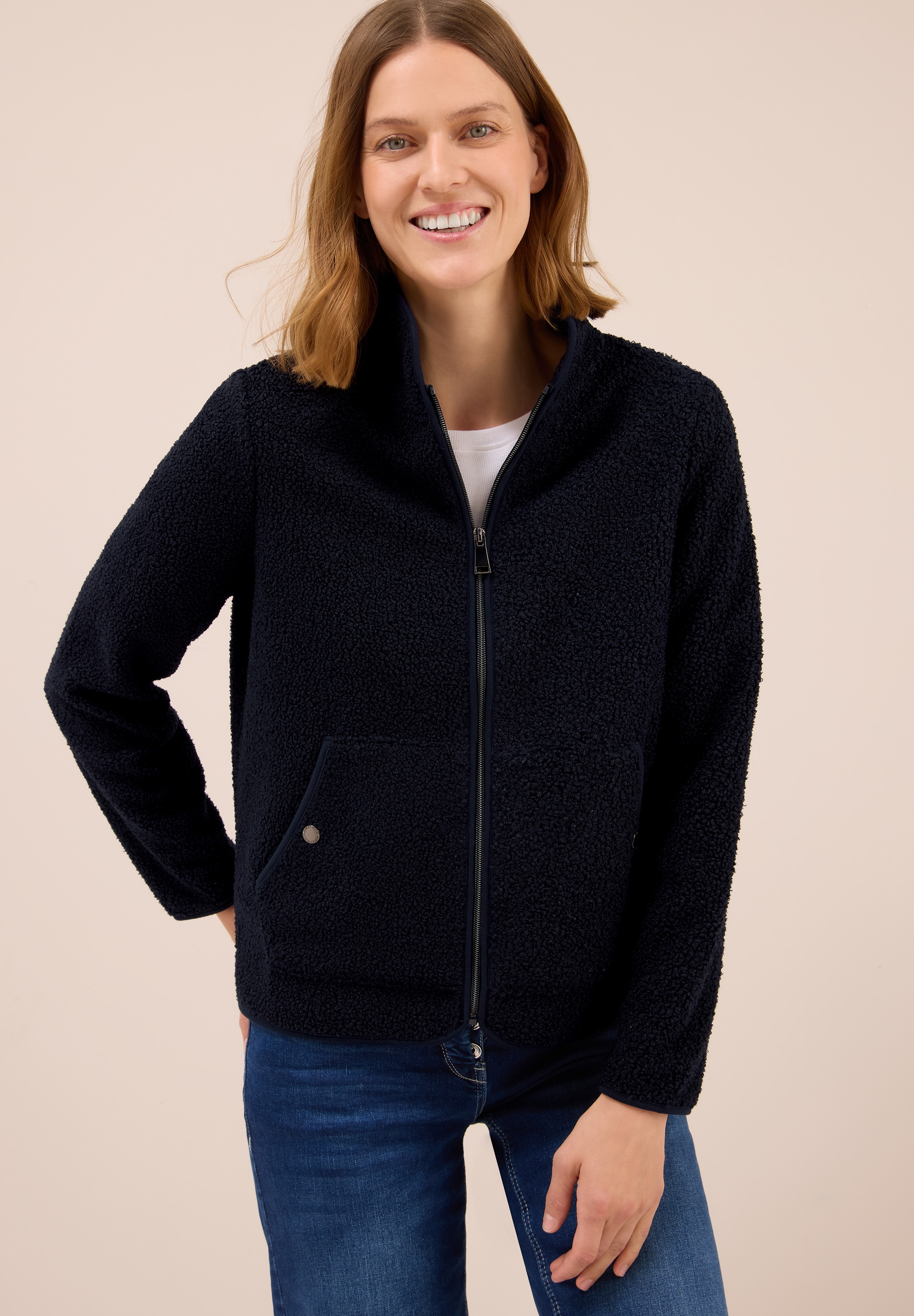 Cecil Sweatjacke , mit Stehkragen