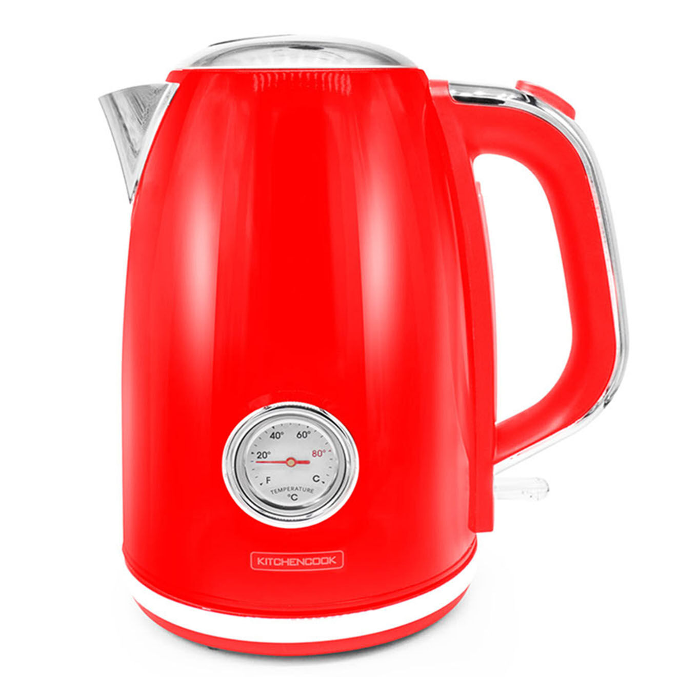 Kitchencook Bouilloire Style rétro rouge - 60.5x23x53 cm