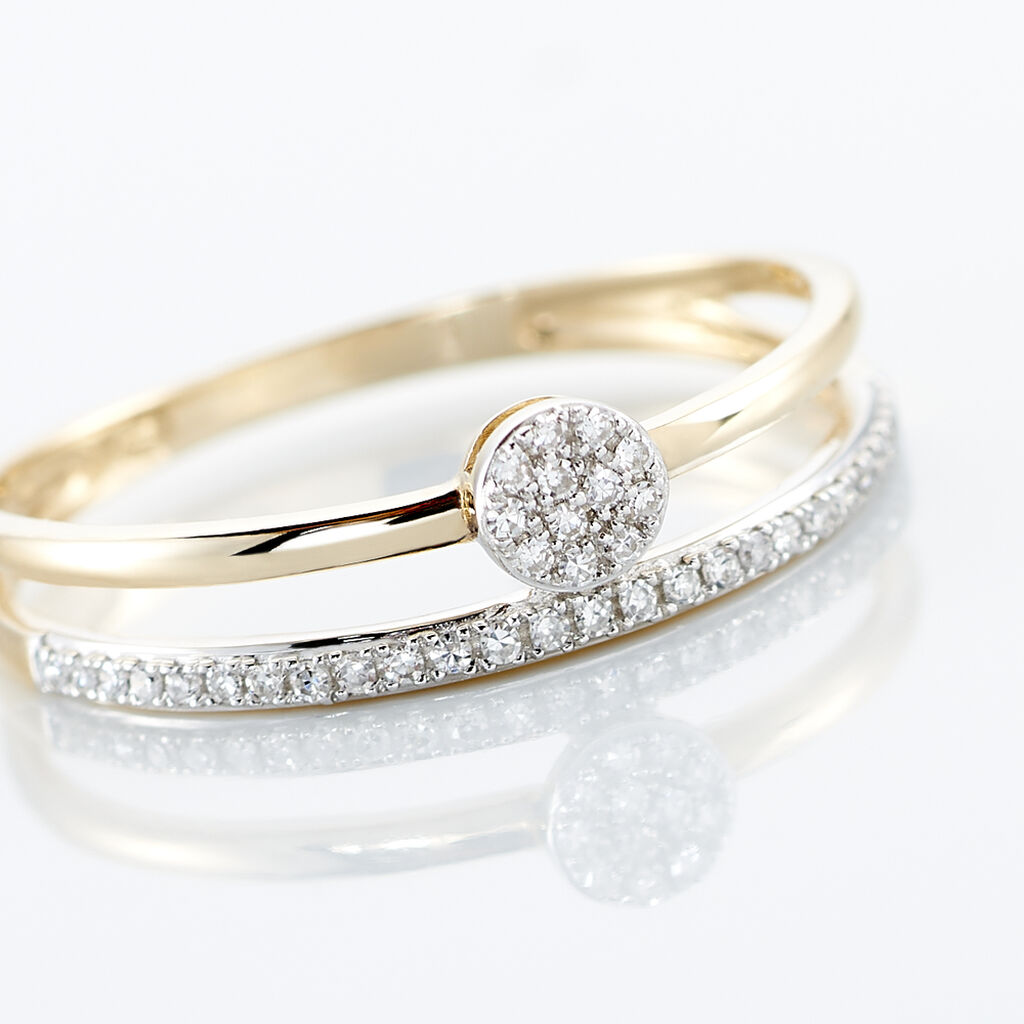 Bague Maellys Or Jaune Diamant