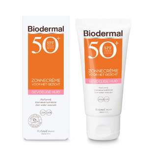 Biodermal Gevoelige Huid Zonnecrème Gezicht SPF50  50ML