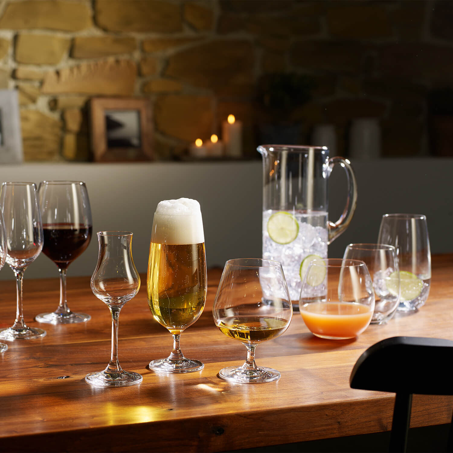 Entree Water glass Clear, 8.5 oz, crystal glass