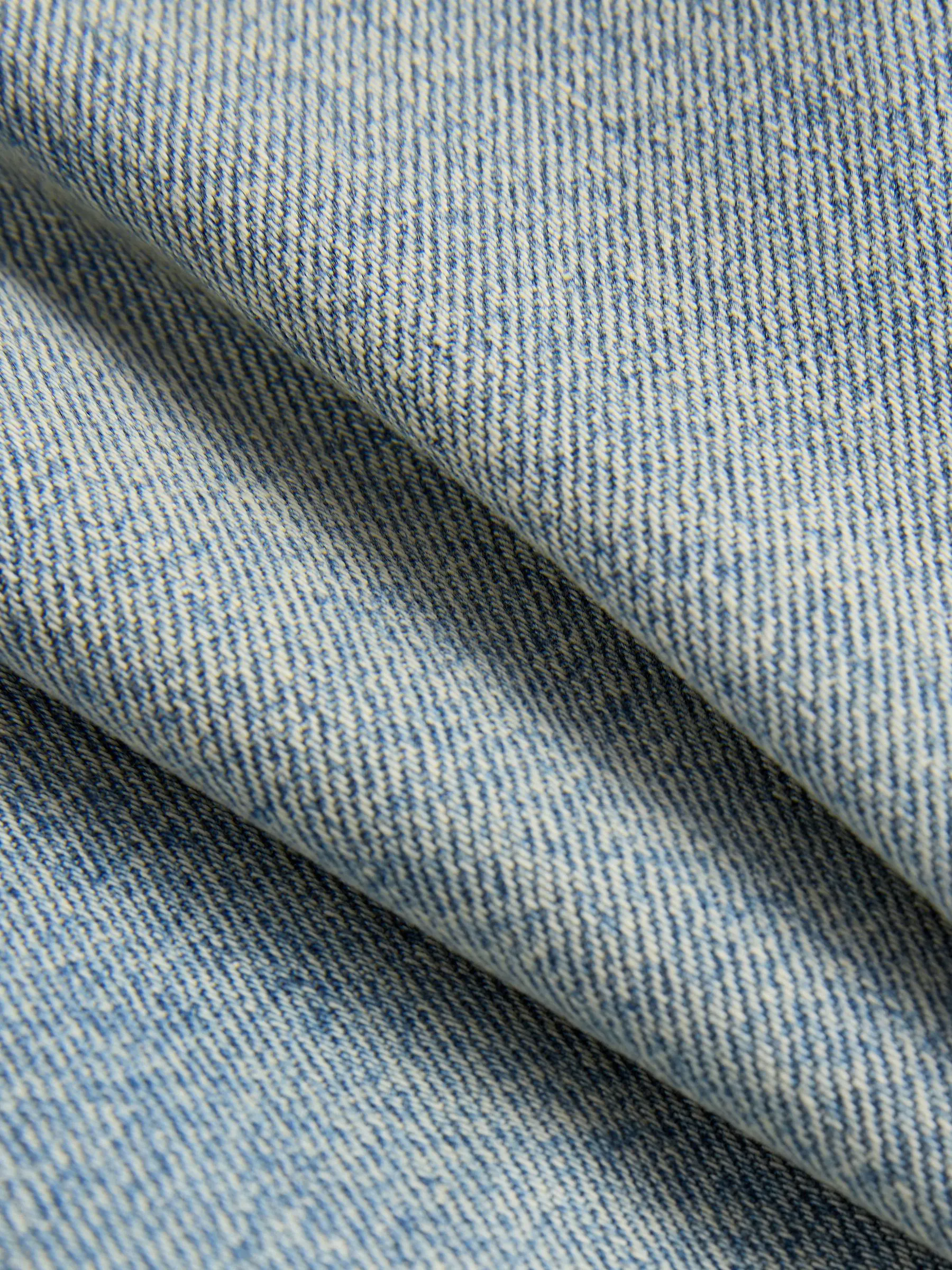 Lichtblauw - Baggy pasvorm - Vintage wash denim jeans