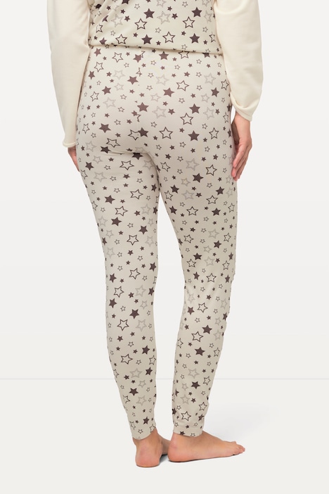 Loungewear-Leggings, Sterne, Elastikbund