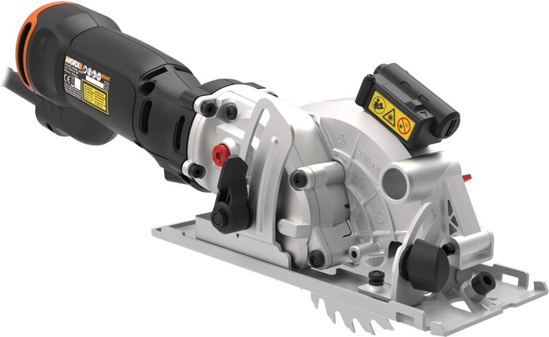 Worx - Handcirkelzaag - Zwart - Magnesium - Inclusief Parallelle Geleiding