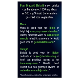 Lucovitaal Puur Maca & Shilajit Tabletten 60TB