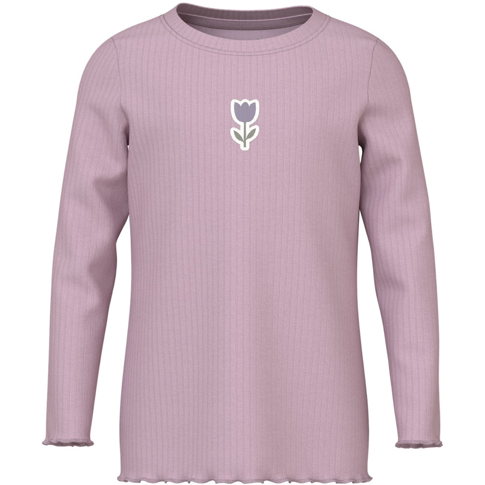 Køb Name It Dawn Pink Tulip Nmfvemma Ls Slim Top