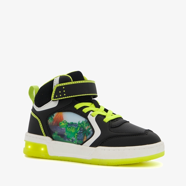 Blue Box hoge jongens sneakers met dino opdruk
