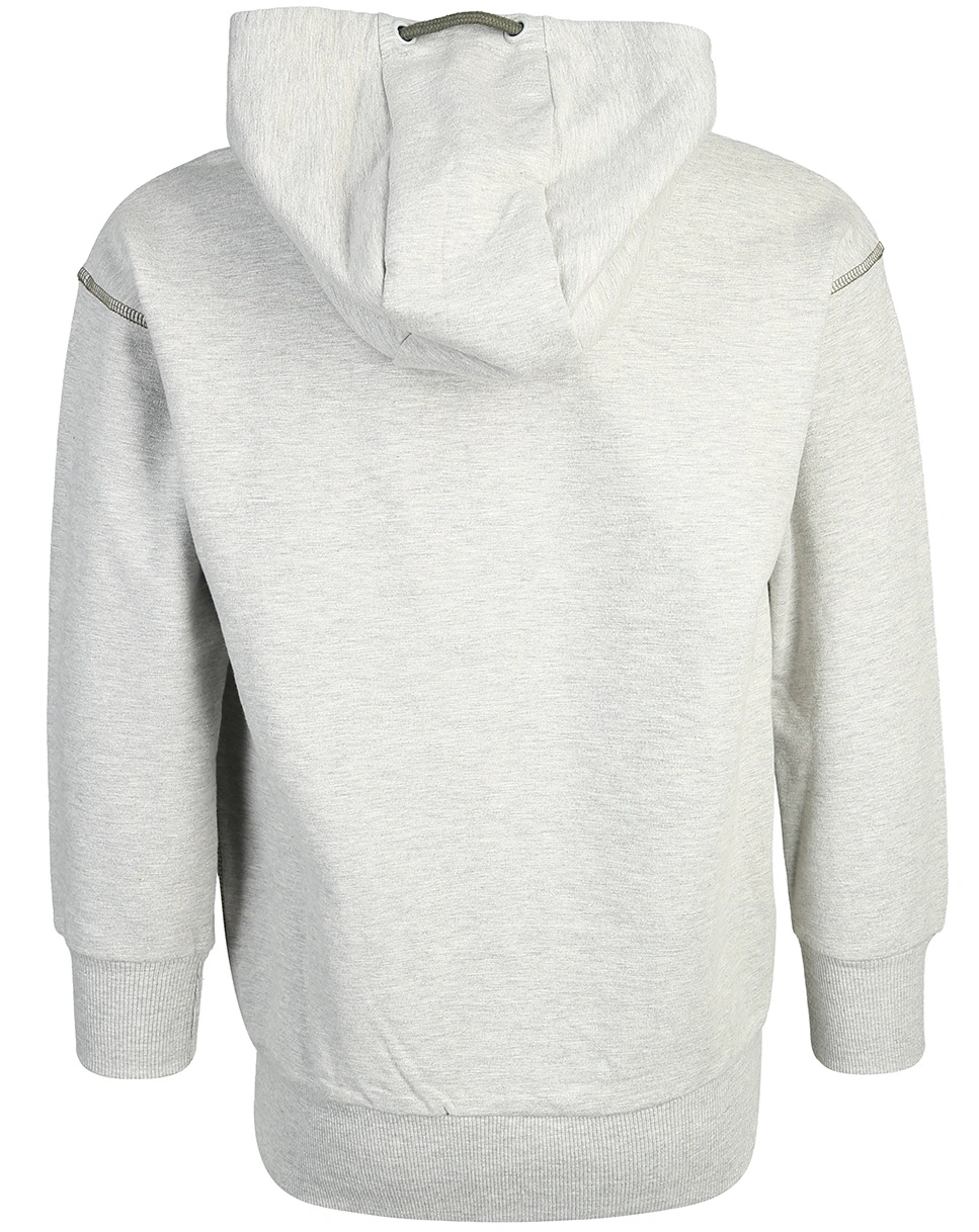 Kapuzen-Sweatshirt SAYMON in soft grey melange