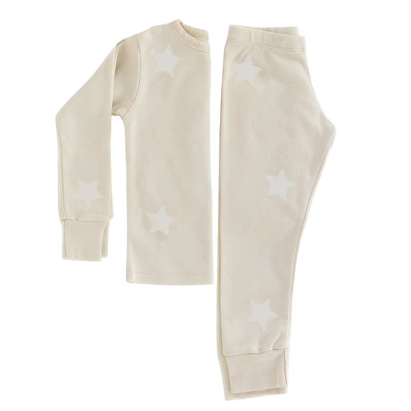 Pyjama Sternen Grau