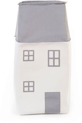 Childhome Oppbevaringsboks Hus, Grey/White