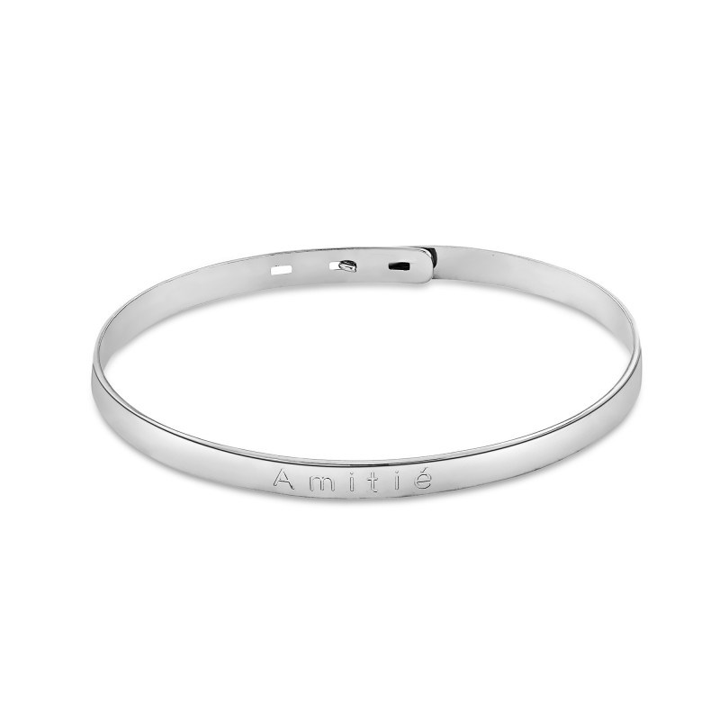 Jonc argent 925 Amitié