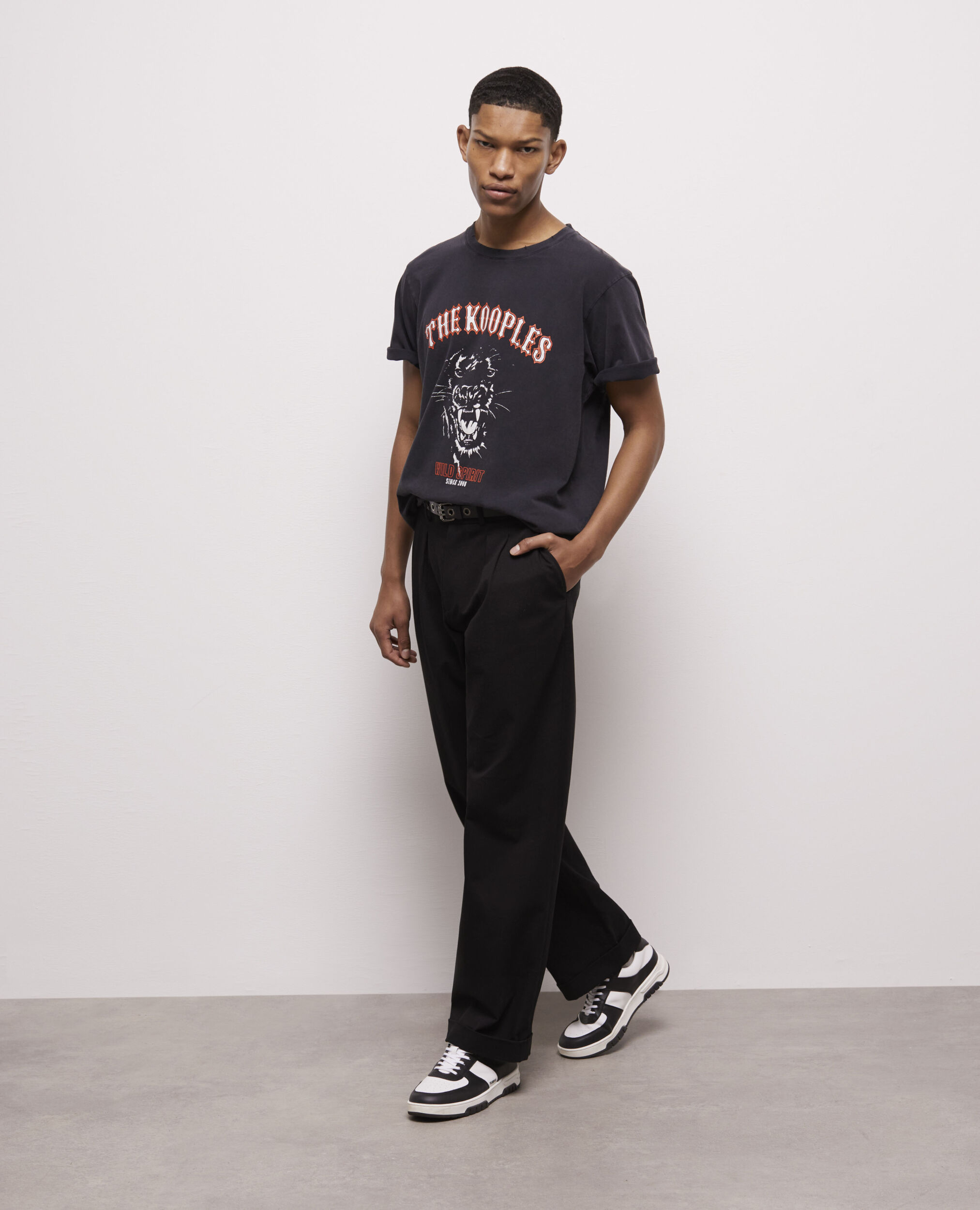 T-shirt sérigraphié noir