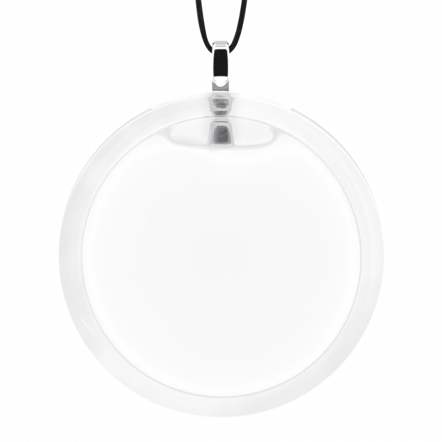 Pendentif en verre soufflé - Cachou Giga Milk