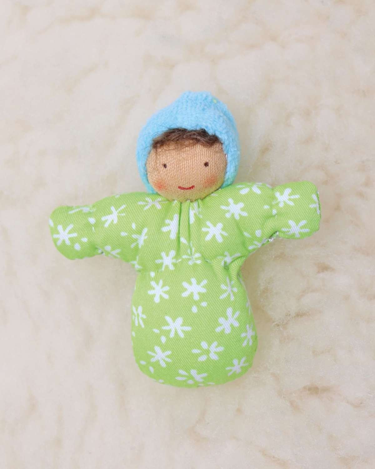 Dukke Baby – Liten 7cm – Håndlaget | Baby Doll