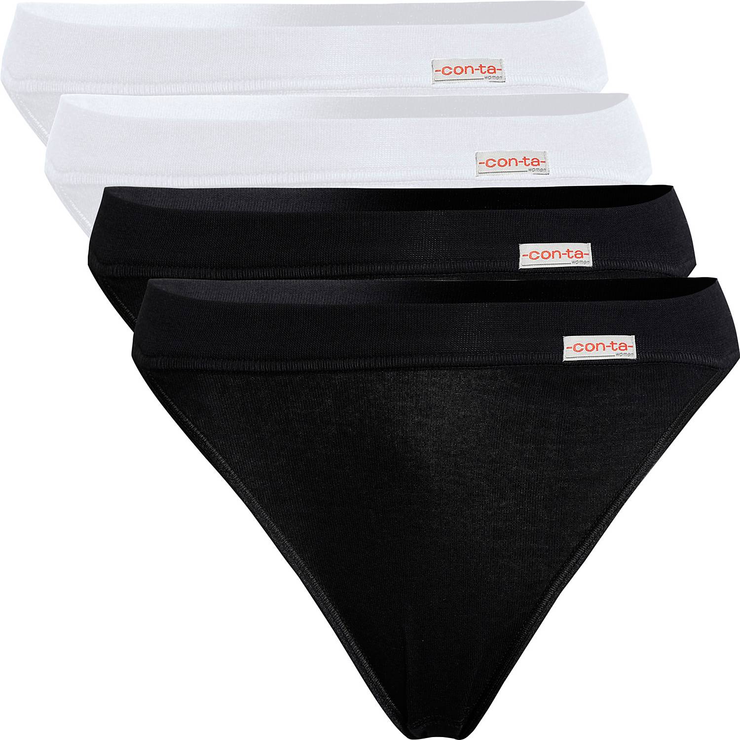 Conta Feinripp Damen-Slip im 4er-Pack