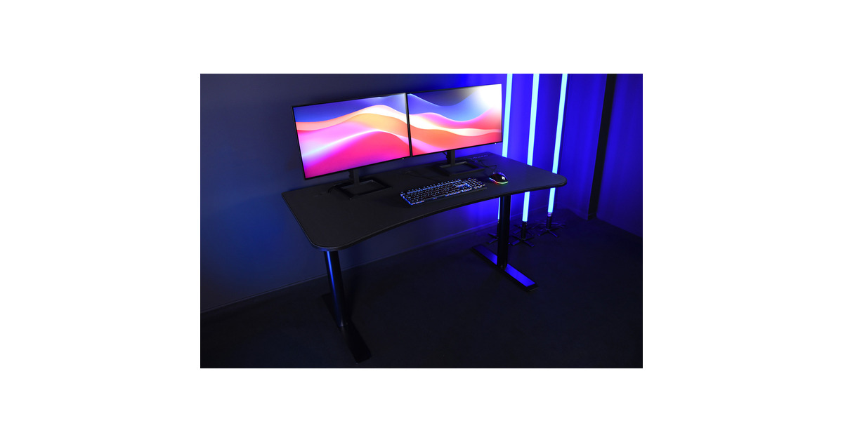 ArozziArena Medium Gaming Desk - Pure Black  (Zwart)