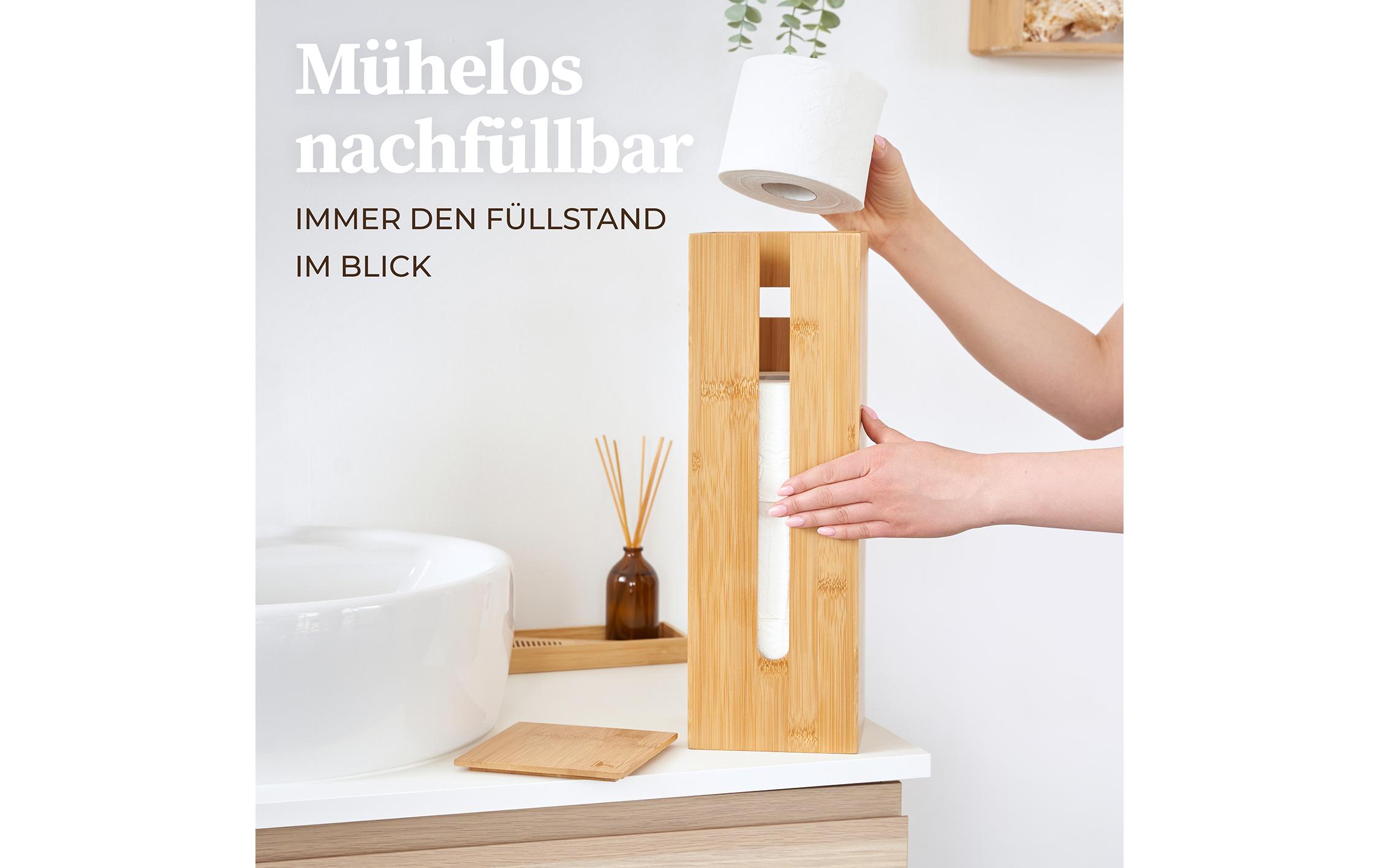 Toilettenpapierhalter Maria NatureWC Papierhalter für 4 Rollen