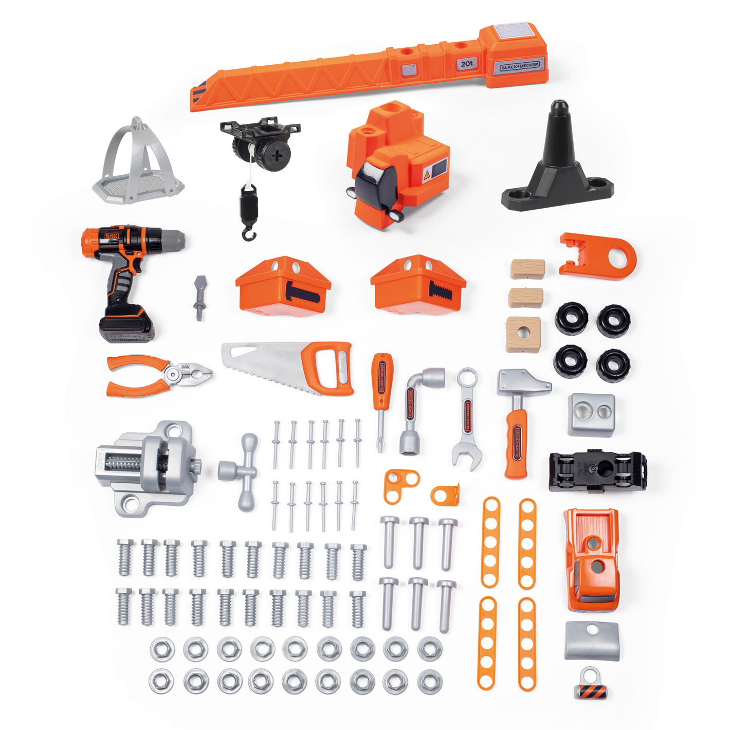 Smoby Black & Decker Speelgoedwerkbank met Kraan, 94dlg.