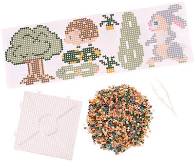 Playbox Hobbyveske med Rørperler Dull Pastel Mix 12000 Stk