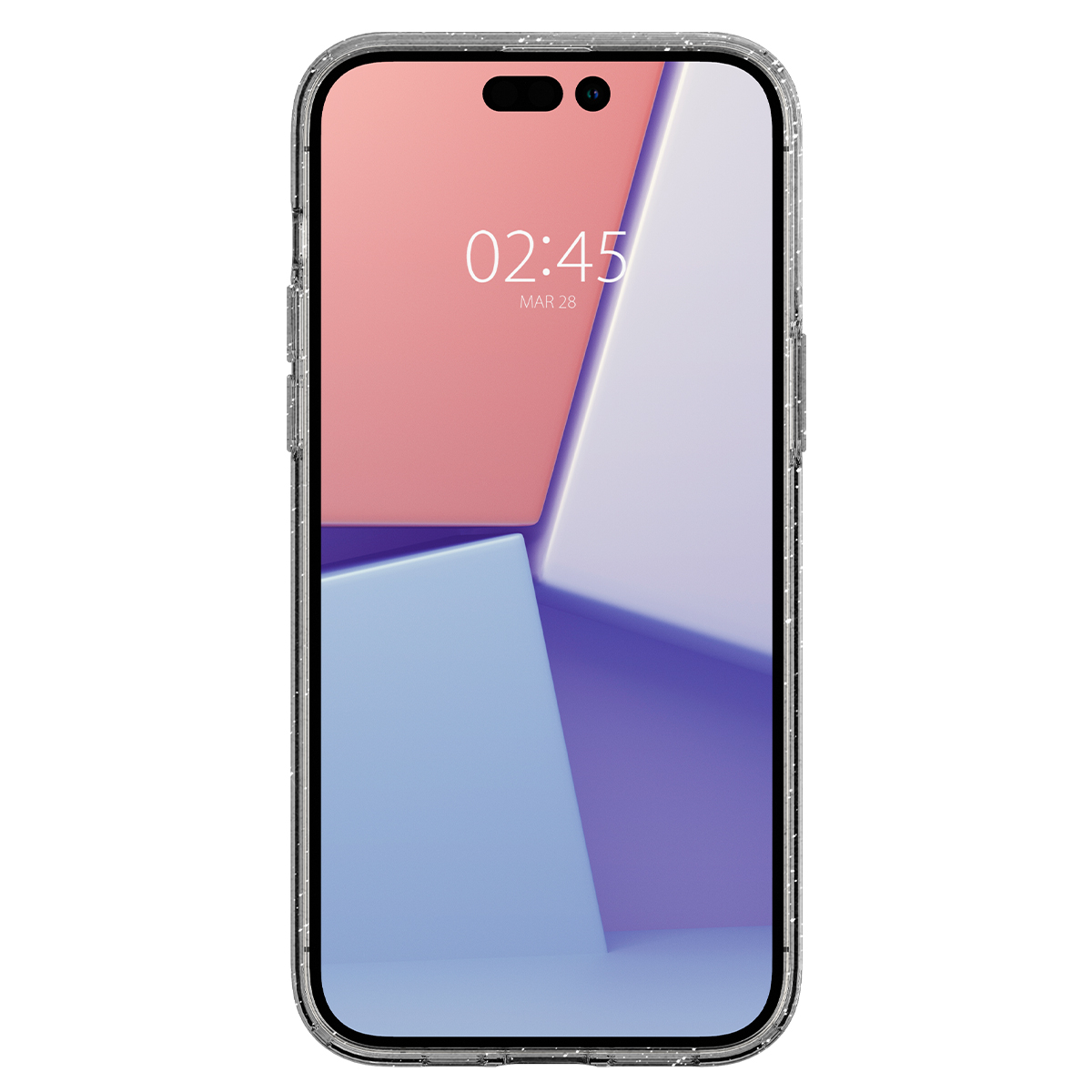 iPhone 15 Pro Liquid Crystal Glitter Case Gummi Hülle (ACS06701) - Transparent