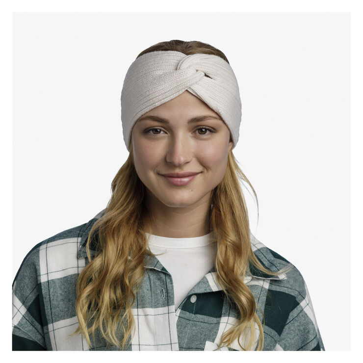 Buff Buff Norval Knitted Headband Ice Hvid