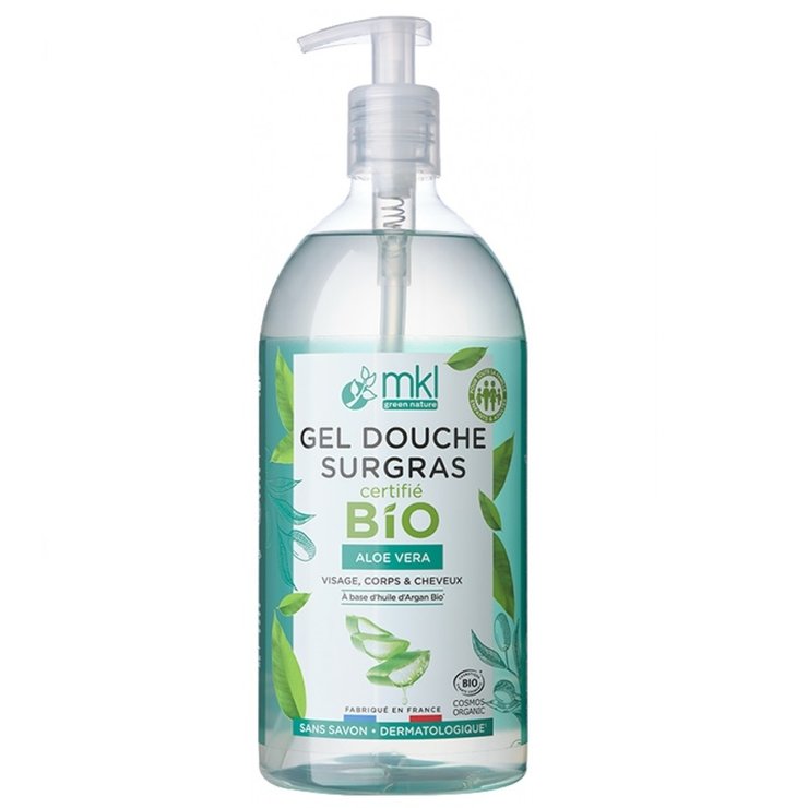Gel Douche Surgras Aloe Vera Bio 1 L