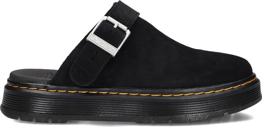 Dr. Martens Klompen Brookline Mule Black Bronx Suede