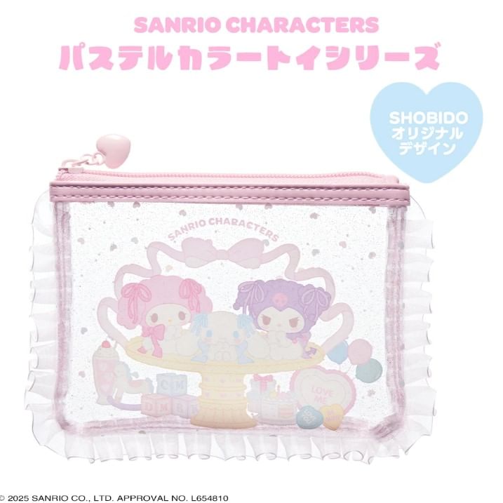 SHOBIDO - Sanrio Characters Pastel Color Series platte etui
