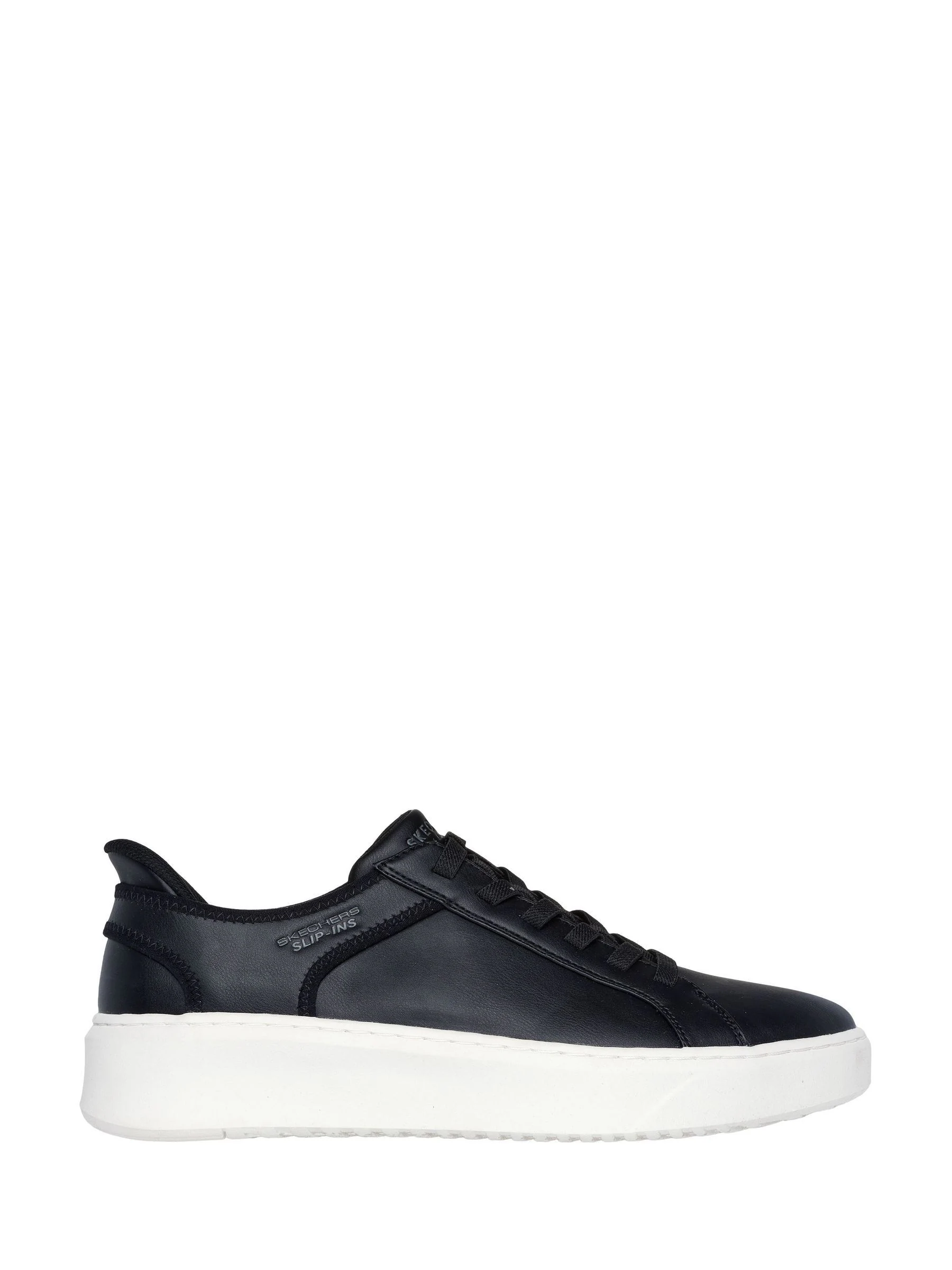 Zwart - Skechers Court Break instapsneakers met dubbele ventilatie