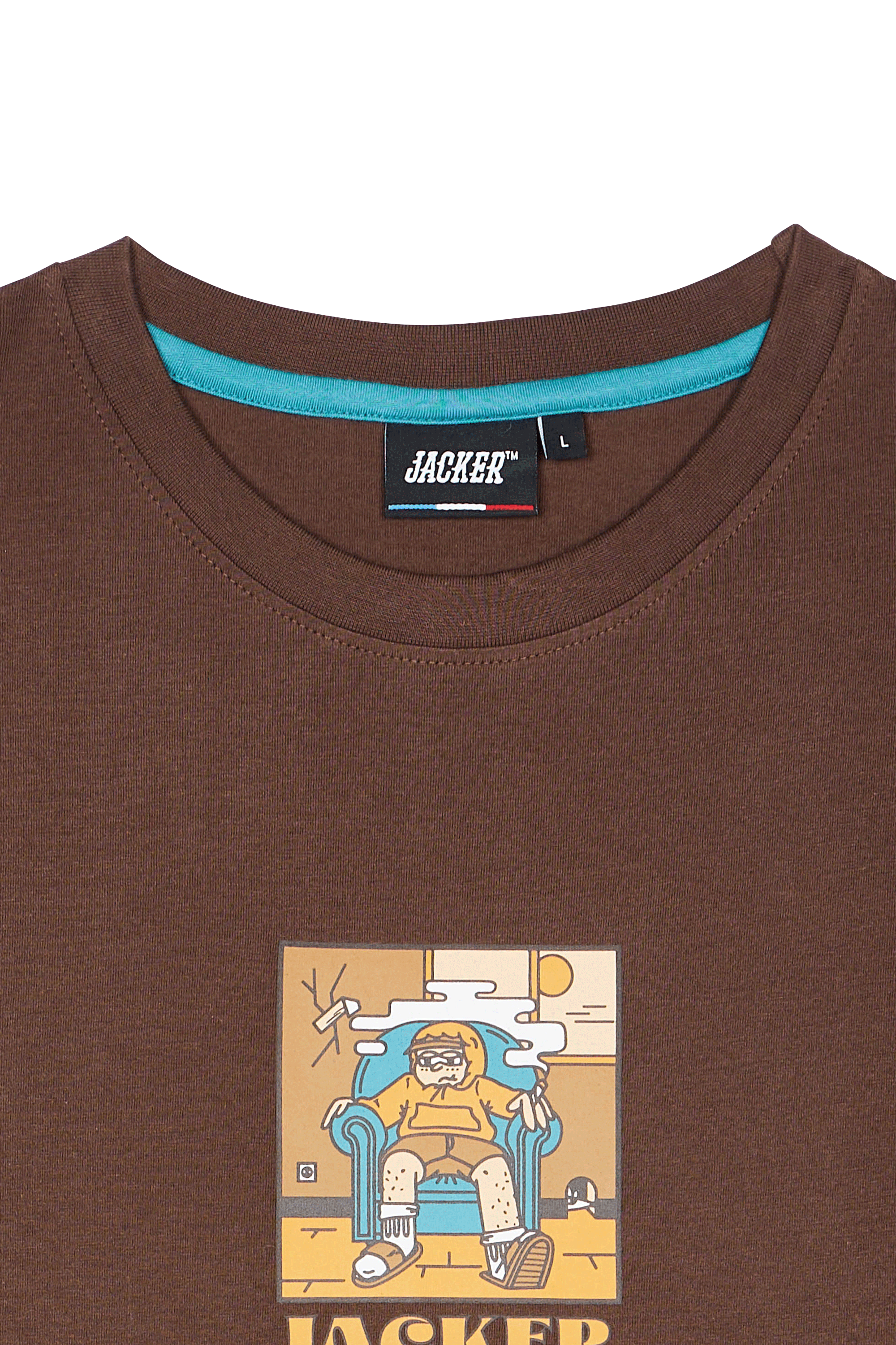 JACKER T-shirt  Lazy Marron