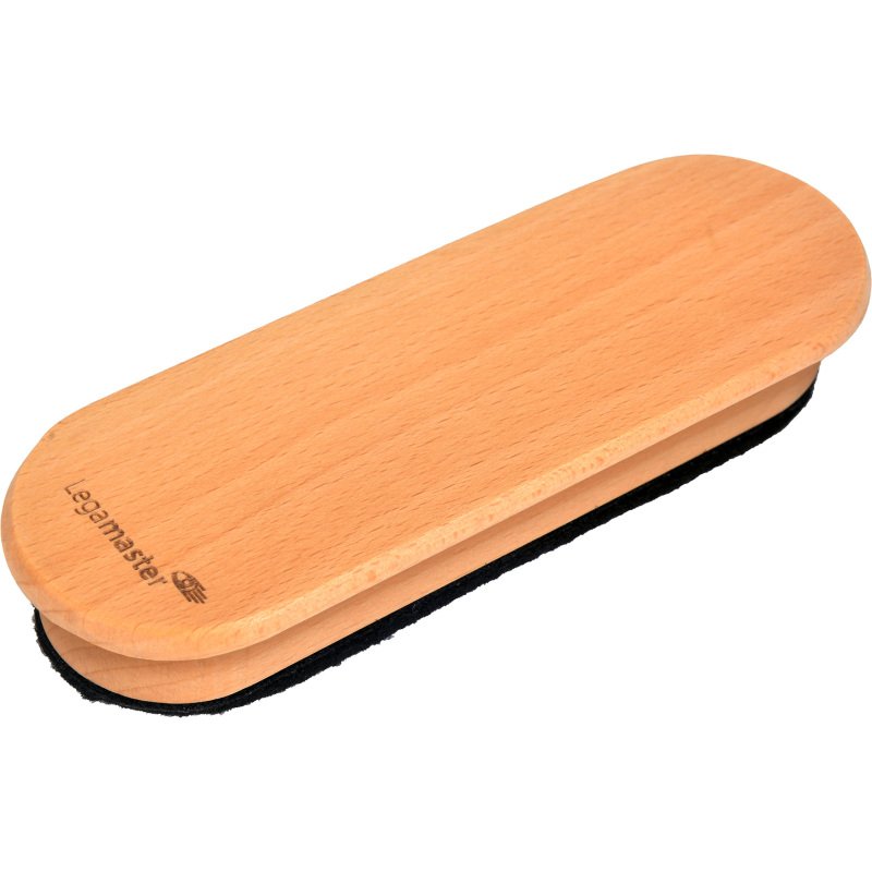Brosse effaceur magnétique Wooden en bois naturel rechargeable Legamaster pour tableau blanc