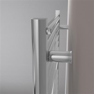 Eastbrook Biava multirail handdoekradiator 45x70cm 270W chroom