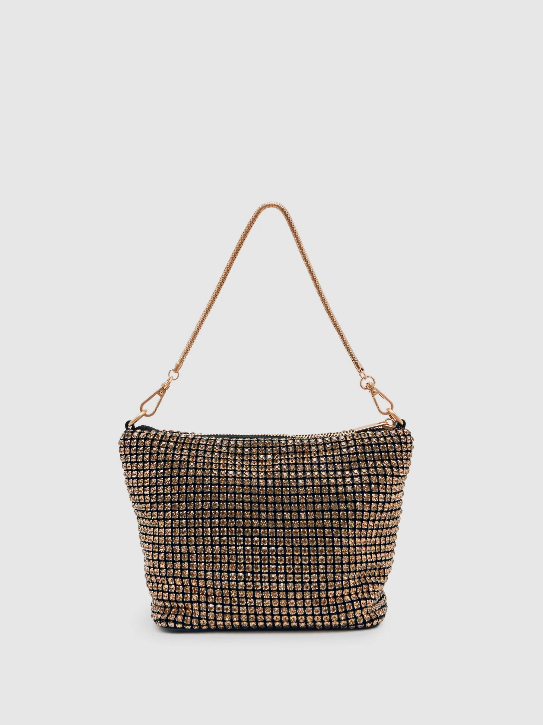 Goud - Reiss Leah Crystal Bracelet Pouch Bag