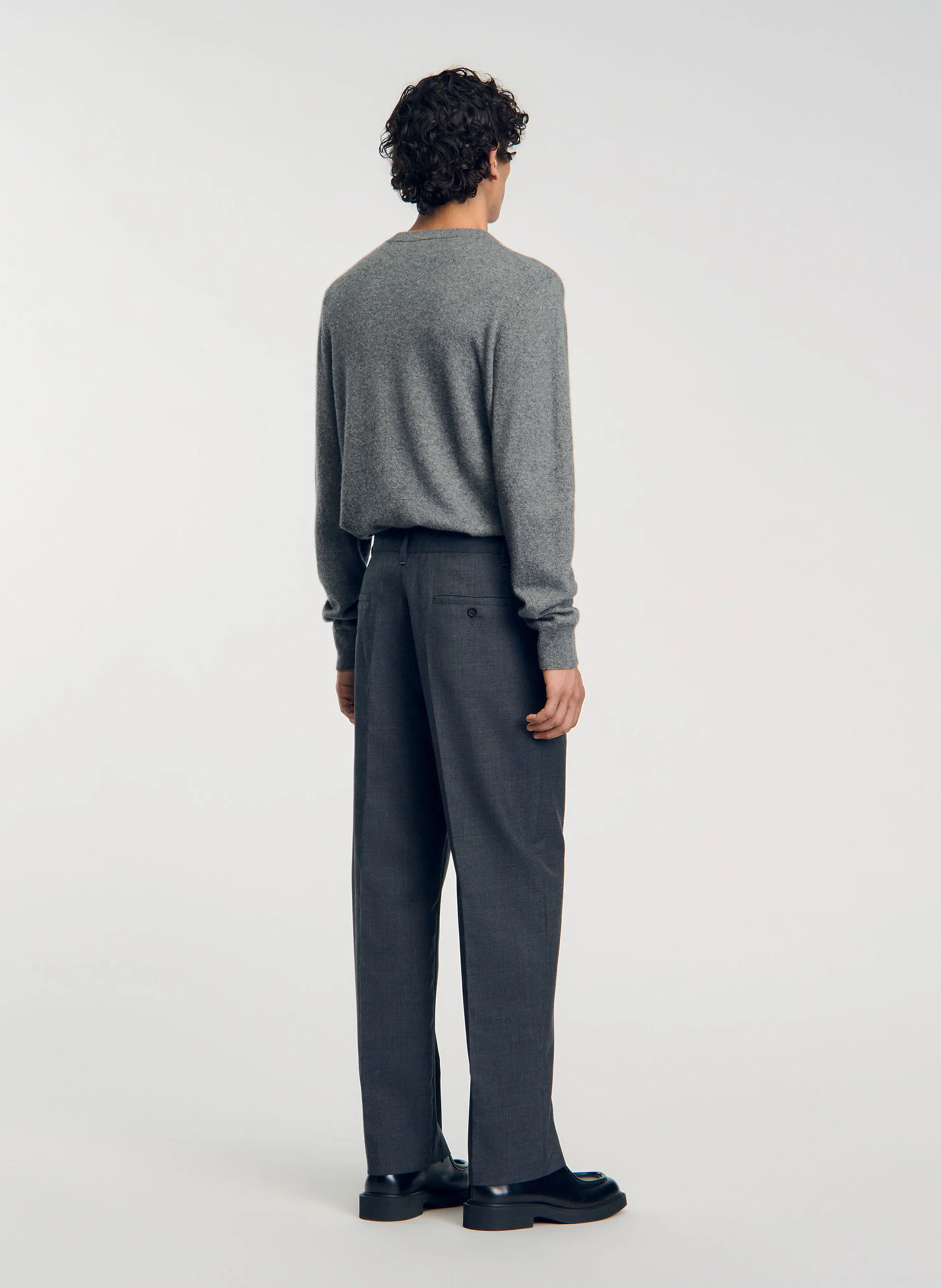 Pantalon large | Gris