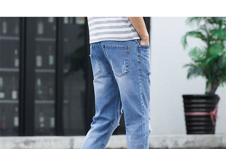 Acrius - Versleten cropped skinny jeans