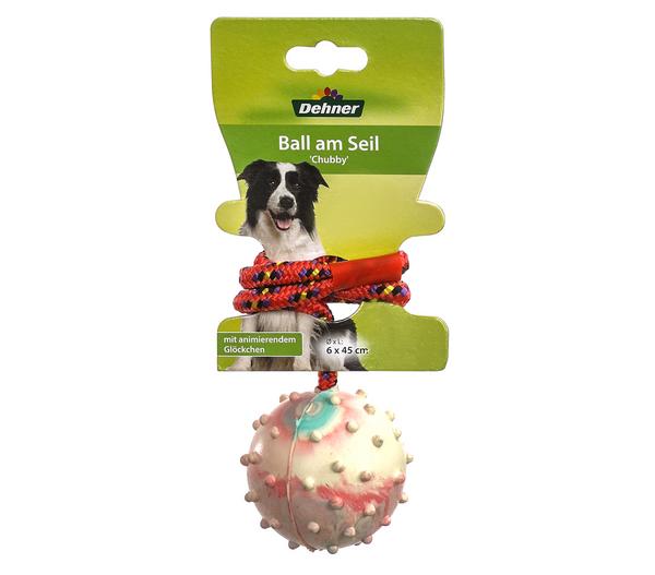 Dehner Lieblinge Hundespielzeug Ball am Seil