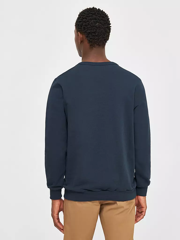 KNOWLEDGE COTTON APPAREL Sweater ERIK blau