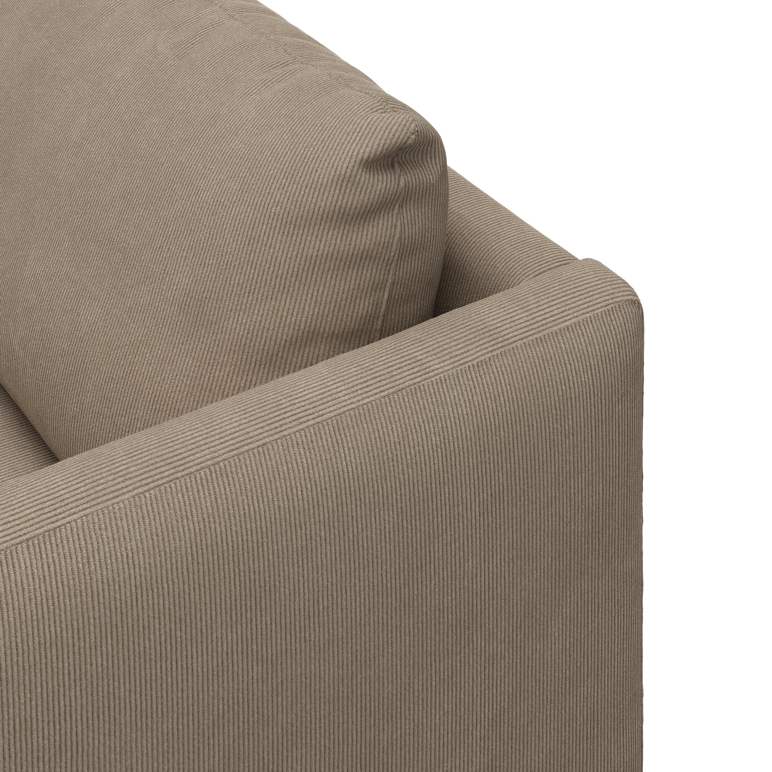 Bjorn venstrevendt sofa med pufafslutning
