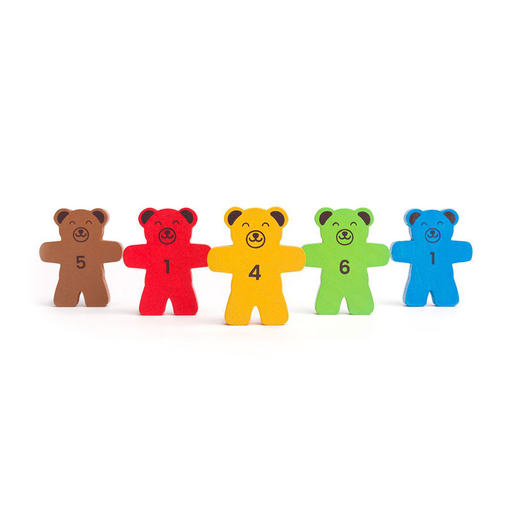 Bigjigs Houten Stapelspel Teddyberen.